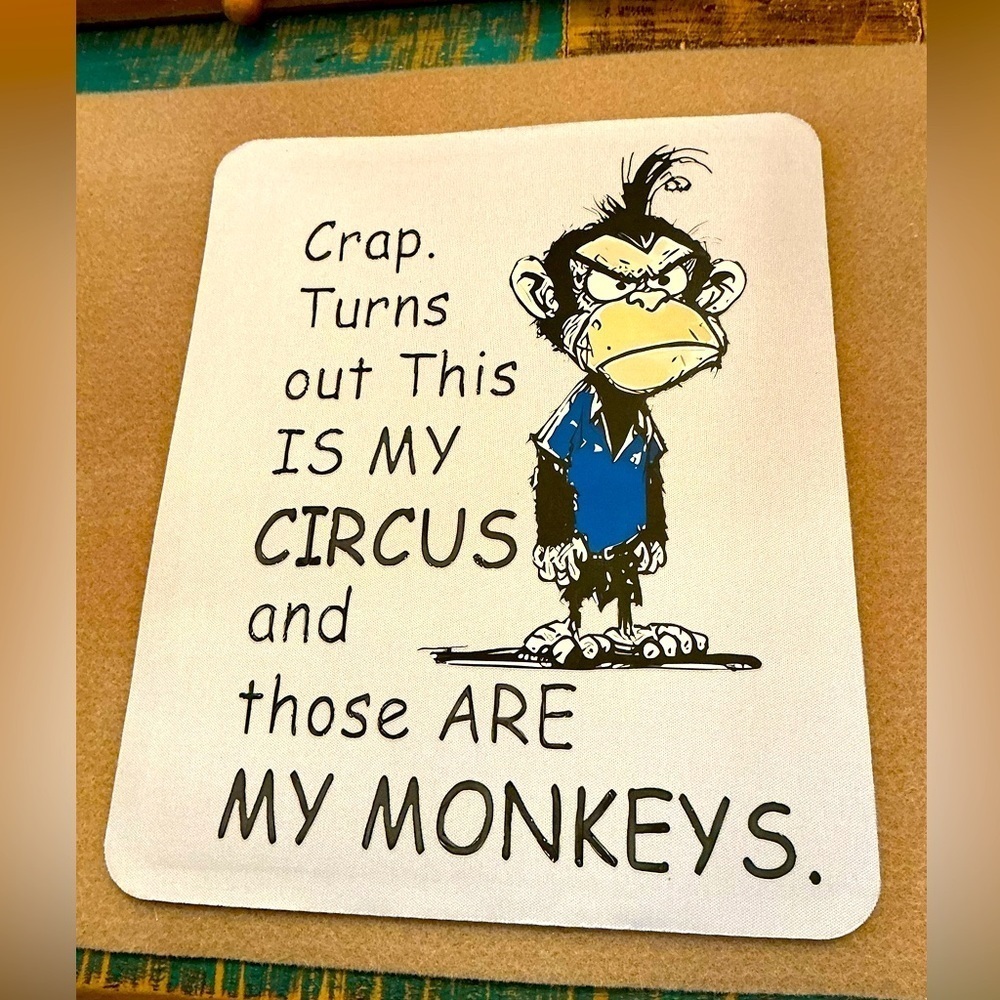 Hand Pressed Mouse Pad!  Brand New!